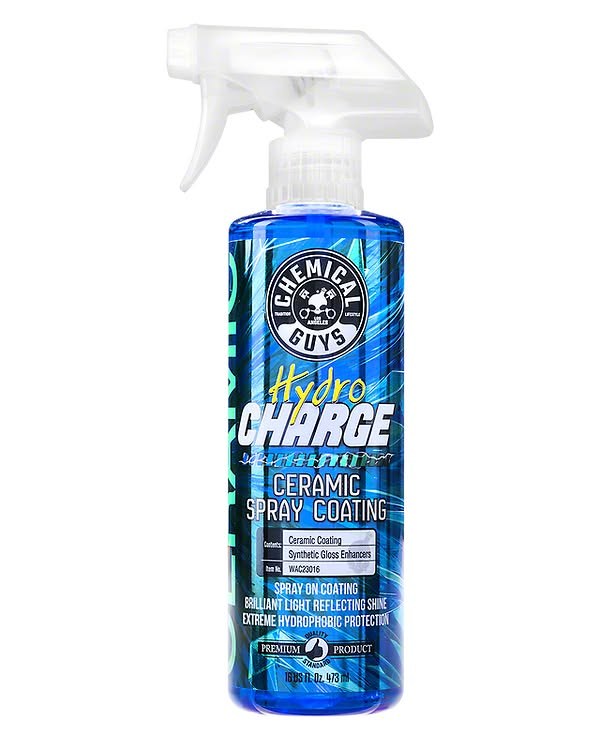 Chemical Guys WAC23016 HydroCharge High-Gloss Hydrophobic SiO2 Ceramic Spray Coating (Works on Car, Truck, SUV, RV, Boat & Motorcycle Paint), 16 fl oz