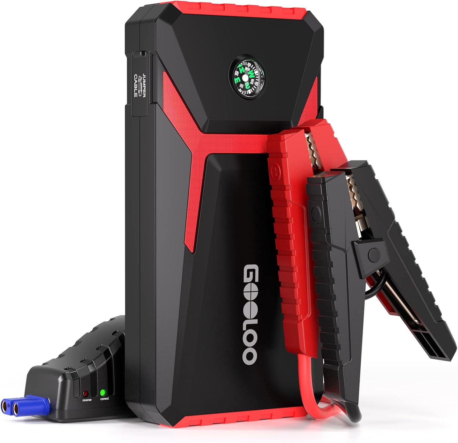 GOOLOO Car Jump Starter, 1500A 12-Volt Supersafe Lithium Battery Booster for Up to 8.0L Gas & 6.0L Diesel Engines, Portable Water-Resistant Car Battery Charger Jump Box with USB Quick Charge, Yellow