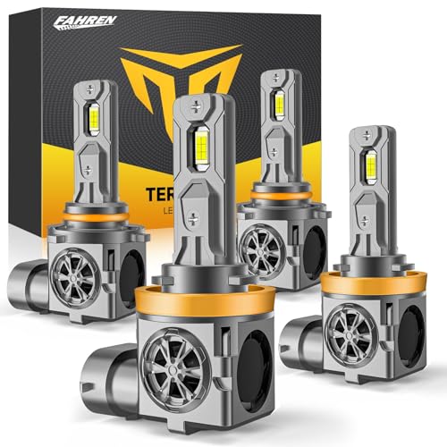 FAHREN 9005 H11 LED Bulbs Combo 180,000LM, HB3/H8/H9 Super Bright, 2026 Updated Fog Light Bulbs, 1:1 Mini Size, 6500K Cool White