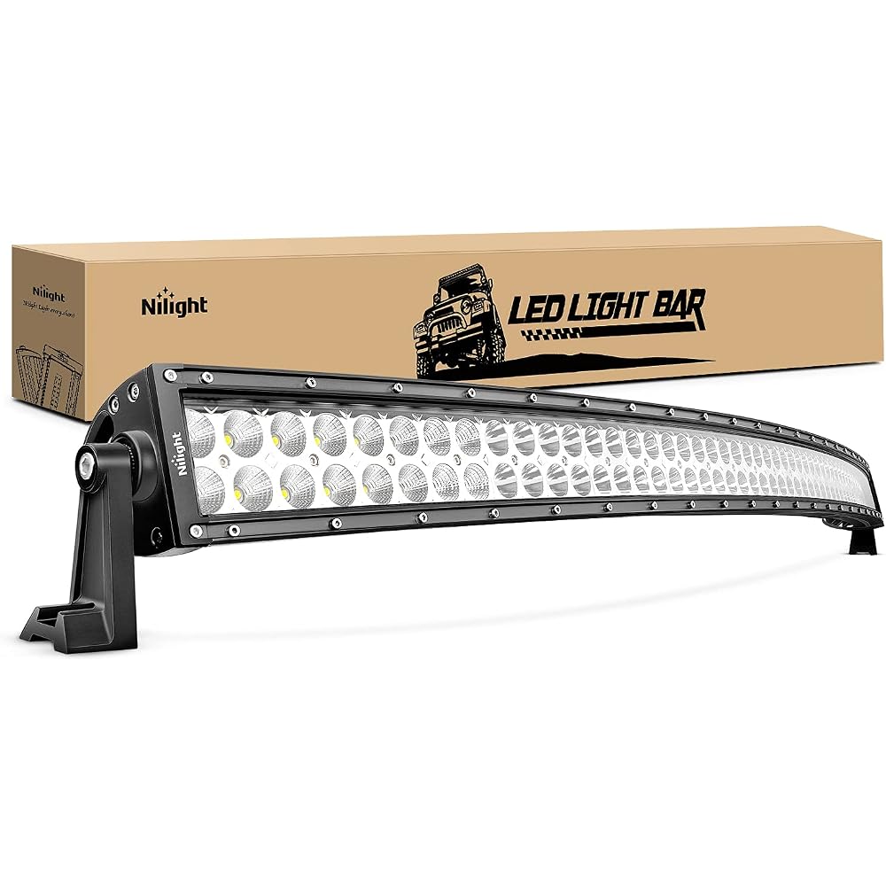 Nilight LED Light Bar 52Inch 300W Curved Spot Flood Combo LED Driving Lamp Off Road Lights LED Work Light for Trucks Boat Jeep