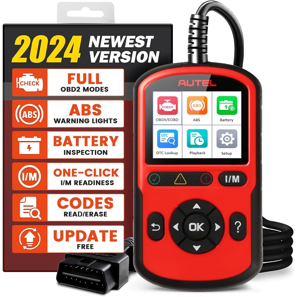 Autel OBD2 Scanner AutoLink AL549 (Upgraded Ver. of AL519) Code Reader with AutoVIN, Read/Erase DTCs for ABS, Battery Test, Live Data