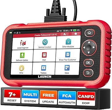 LAUNCH OBD2 Scanner CRP123I V3.0 Elite, 2026 Lifetime Free WiFi Update Scan Tool, FCA SGW, CANFD & DoIP, Engine/ABS/SRS/Transmission, 7 Resets