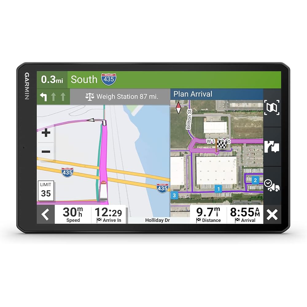 Garmin dēzl OTR1010, Extra-Large Easy-to-Read 10" GPS Truck Navigator, Custom Routing, High-Resolution Birdseye Satellite Imagery