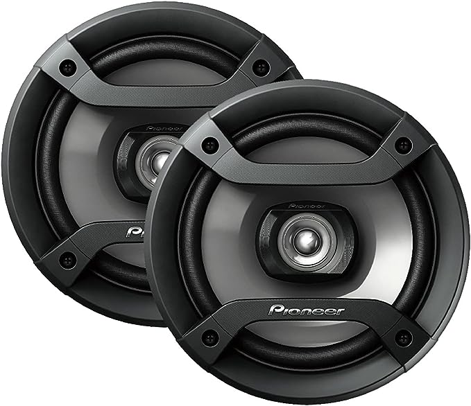 PIONEER F-Series TS-F1634R 6.5" 2-Way Speakers (Pair) – 200W Max, Balanced Sound + Smooth Treble, Great Stock Replacement