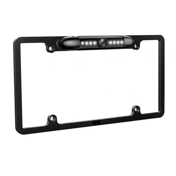 REOTECH Vehicle License Plate Backup Camera, Car Rear View Camera, 120° View Angle, Waterproof 7 LED Night Vision Reversing Camera for Trucks/SUV/RV/Pickup/Vans
