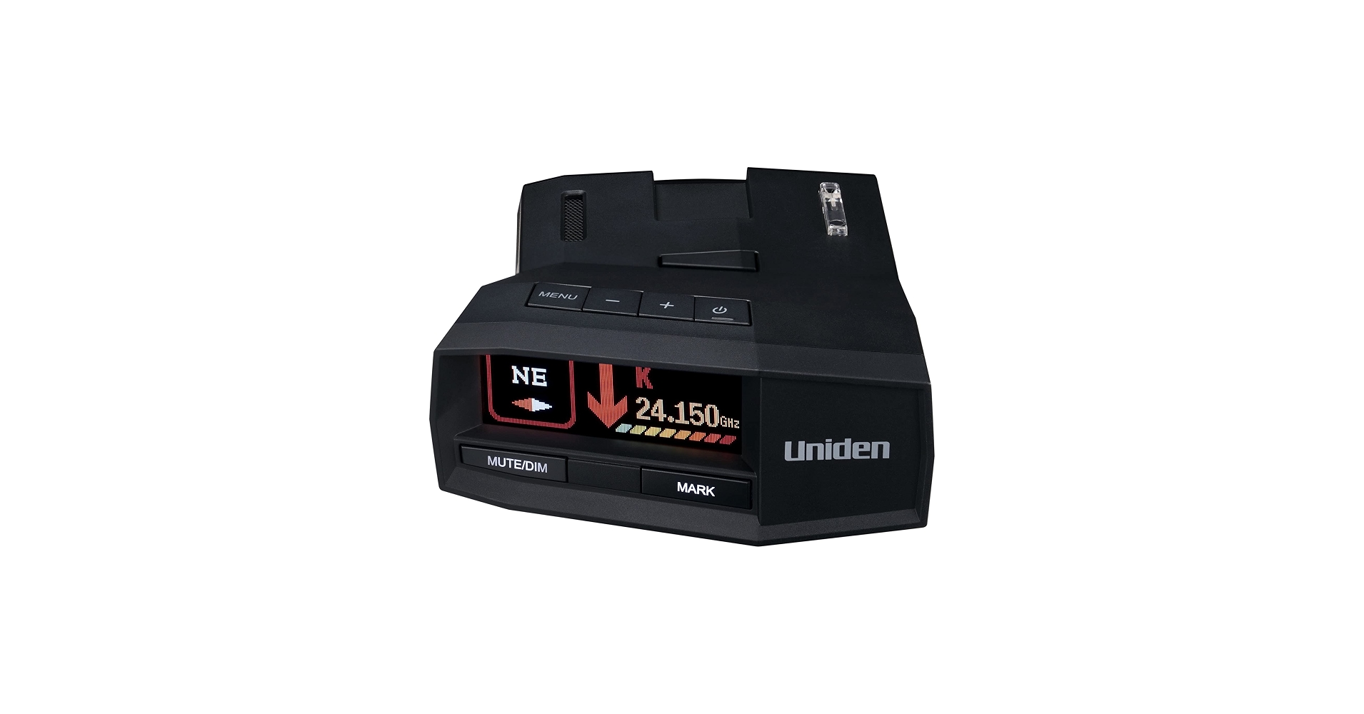 UNIDEN R8 Extreme Long-Range Radar/Laser Detector, Dual-Antennas Front & Rear Detection w/Directional Arrows, Built-in GPS w/Real-Time Alerts, Voice Alerts, Red Light Camera and Speed Camera Alerts