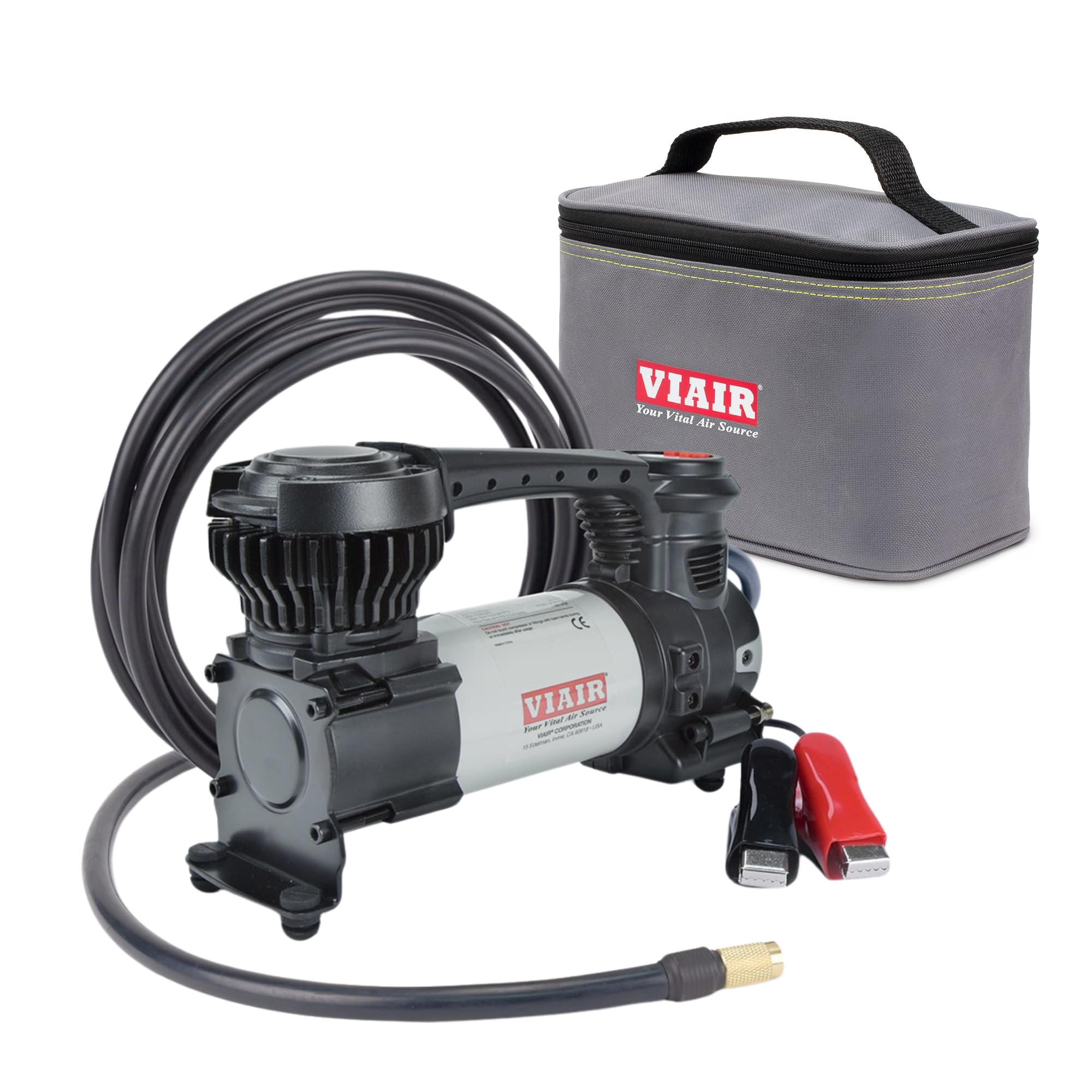 VIAIR Digital EVC88P - Portable Air Compressor Tire Inflator for Car, Truck, SUV & RV | Preset Automatic Shut Off Feature | 12V Heavy Duty On/Off Road Tire Pump Air Compressor 120 PSI