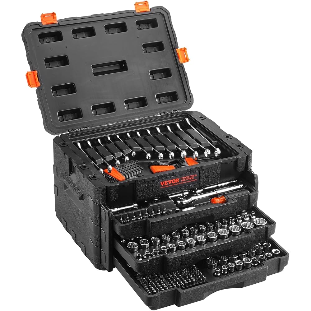 VEVOR 450 Pcs Mechanics Tool Set and Socket Set