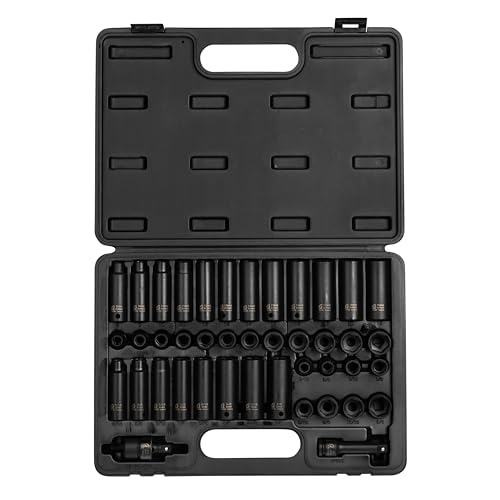 Sunex 3342 3/8 Inch Drive Master Impact Socket Set 42-Piece