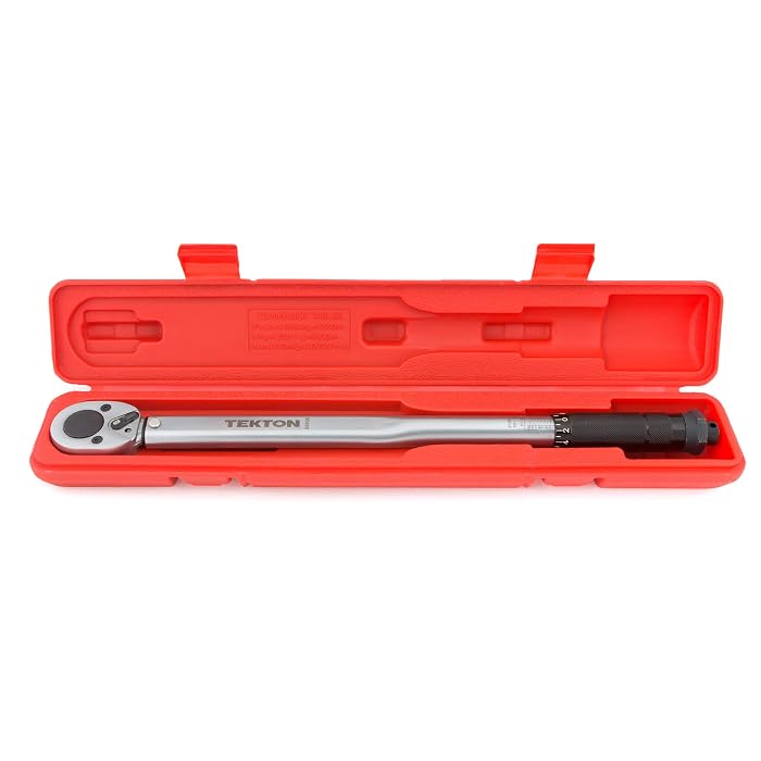 TEKTON 24335 1/2-Inch Drive Click Torque Wrench 10-150 ft-lb