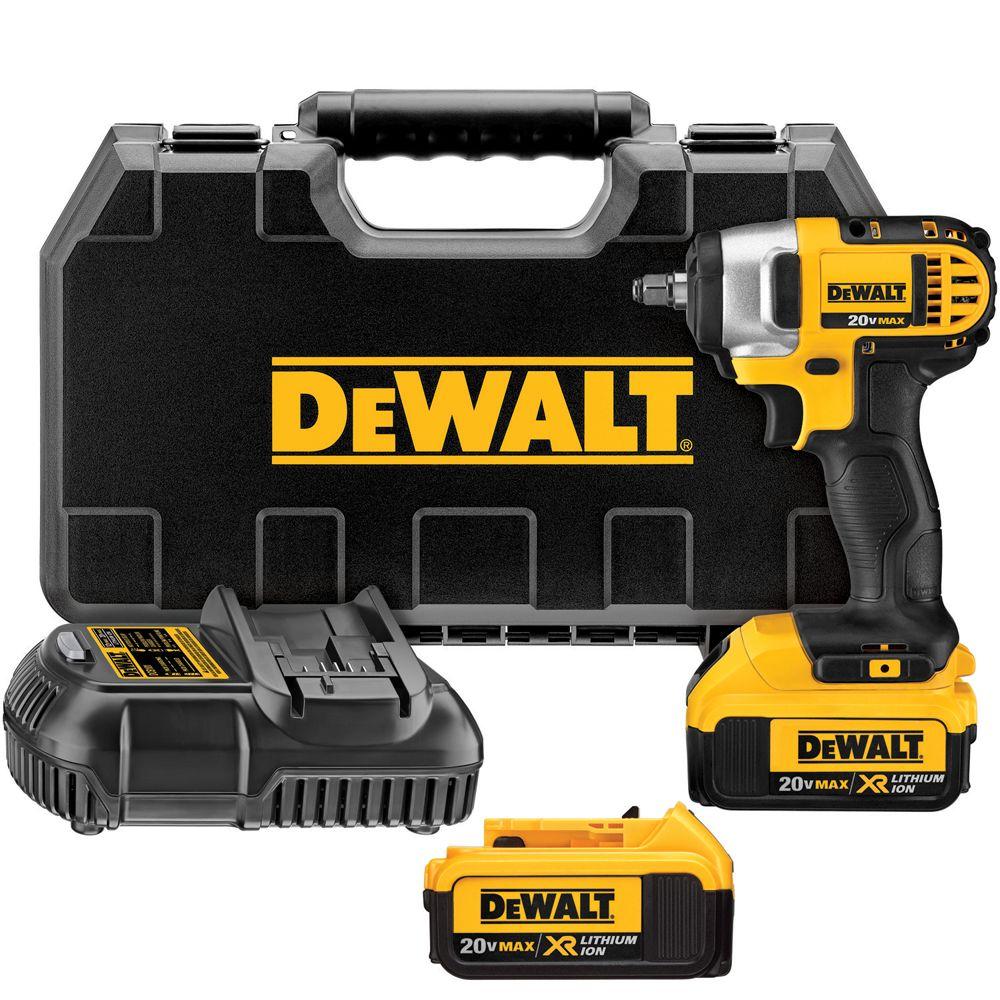 DEWALT 20V MAX 3/8-inch Impact Wrench Kit DCF883M2