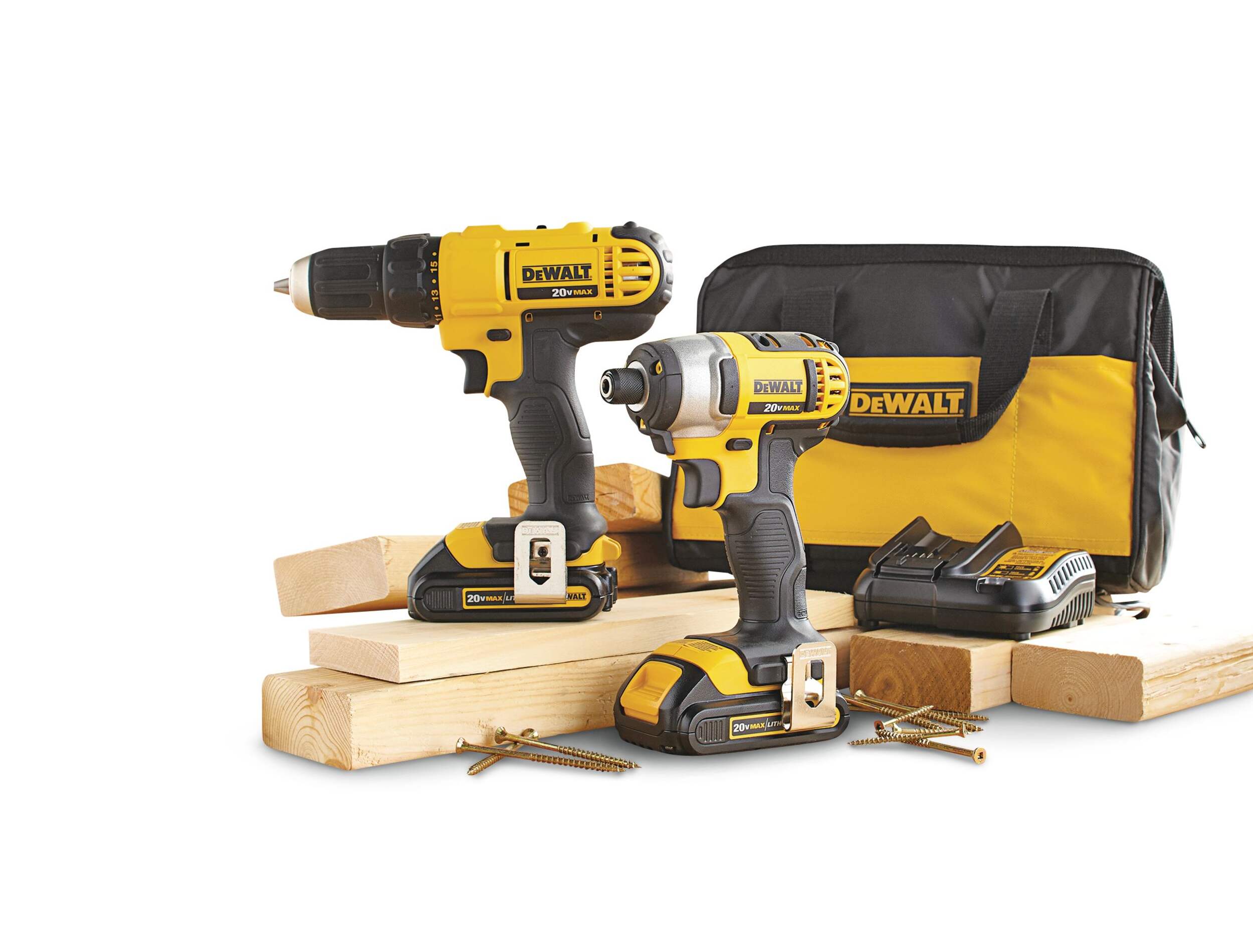 DEWALT 20V MAX Cordless Drill and Impact Driver Combo Kit DCK240C2