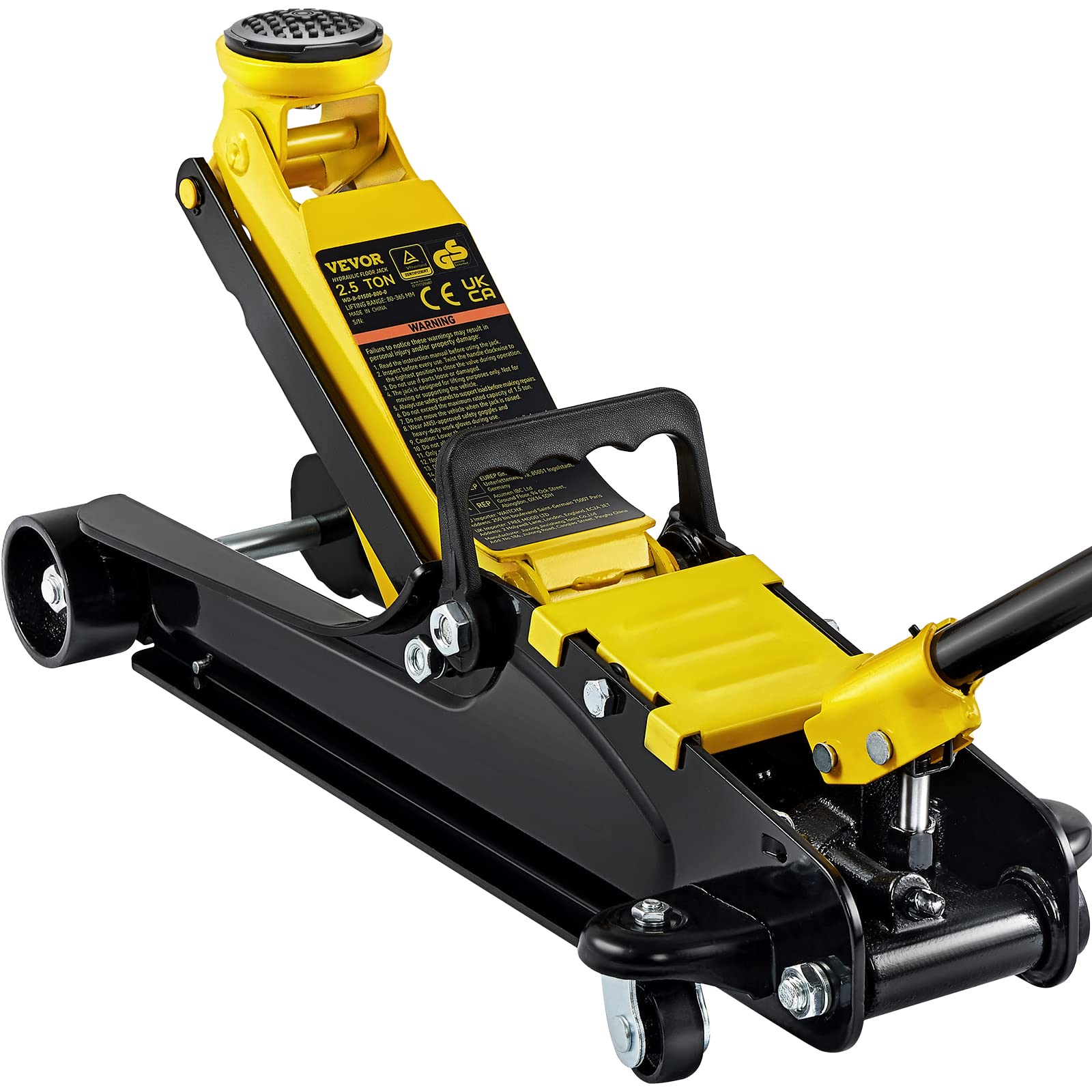 VEVOR 2.5 Ton Low Profile Heavy-Duty Steel Racing Floor Jack
