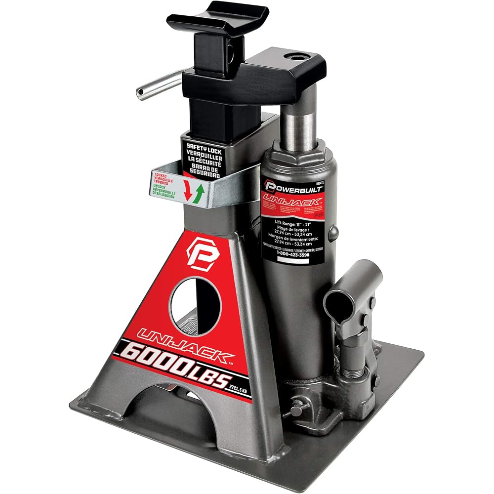 Powerbuilt 3 Ton Bottle Jack and Jack Stands in One 620471