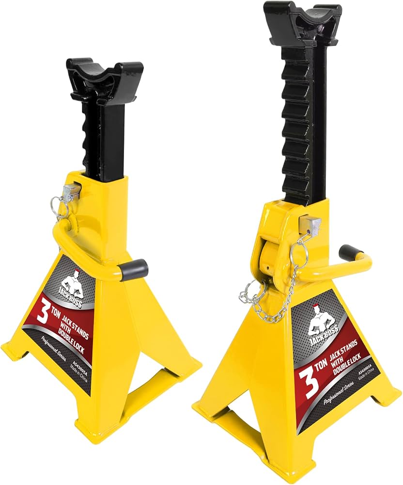 YELLOW JACKET Car Jack Stands 3 Ton Double Locking