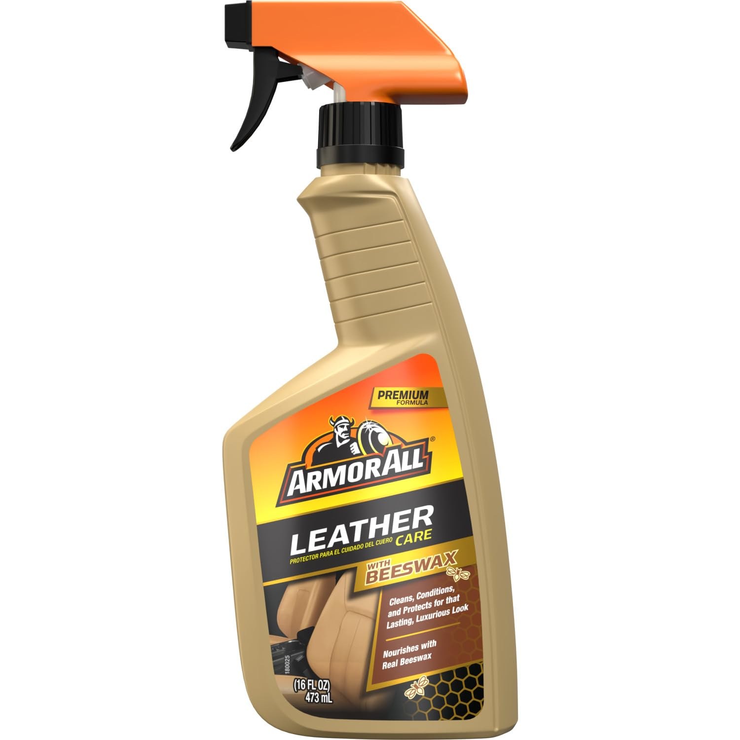 Armor All Car Leather Cleaner Spray, Beeswax, 16 oz