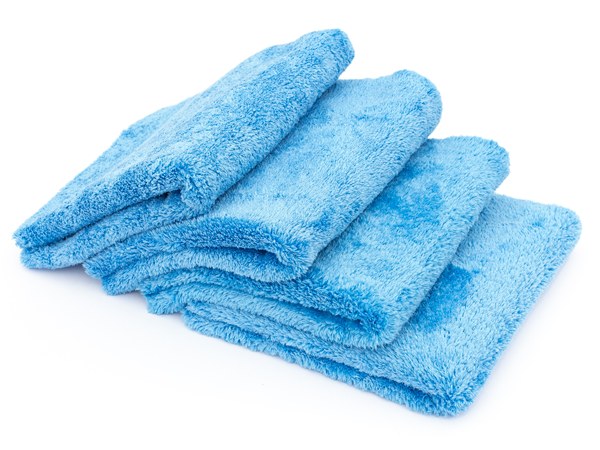 The Rag Company Eagle Edgeless 500 Microfiber Towels, 3-Pack, 16x24 in, Blue