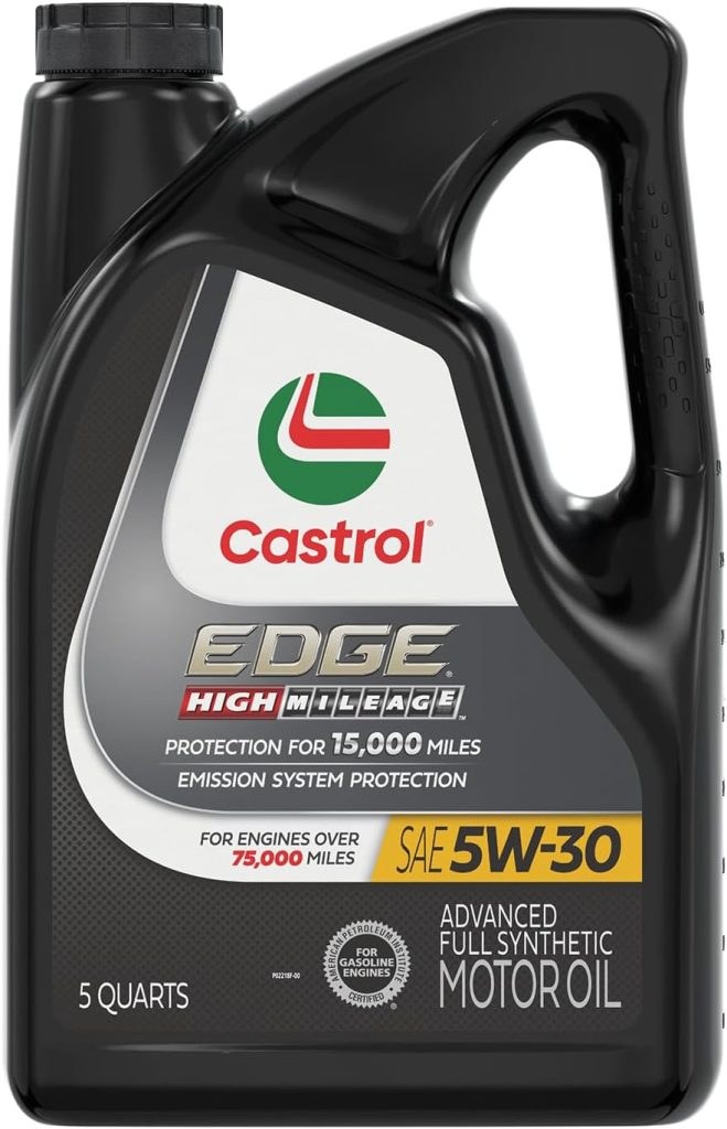 Castrol EDGE 5W-30 Advanced Full Synthetic Motor Oil, 5 Quarts
