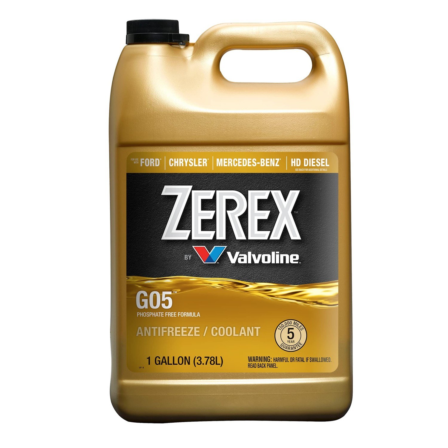 Zerex G05 Phosphate Free Concentrate Antifreeze Coolant, 1 Gallon