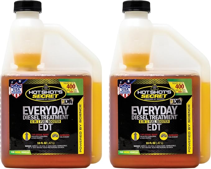 Hot Shot's Secret Everyday Diesel Treatment (EDT) — 16 oz, 2-Pack