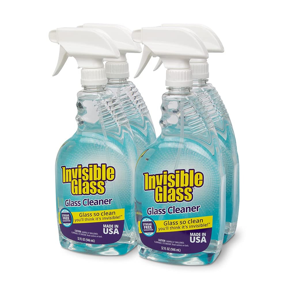 Invisible Glass Premium Glass Cleaner Spray 92194-4PK, 32 oz, Pack of 4