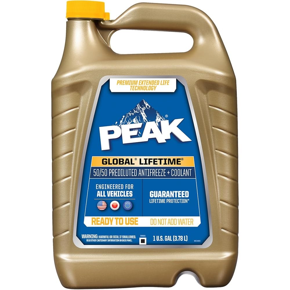 PEAK Global Lifetime Concentrate Antifreeze and Coolant for All Vehicles, 1 Gal