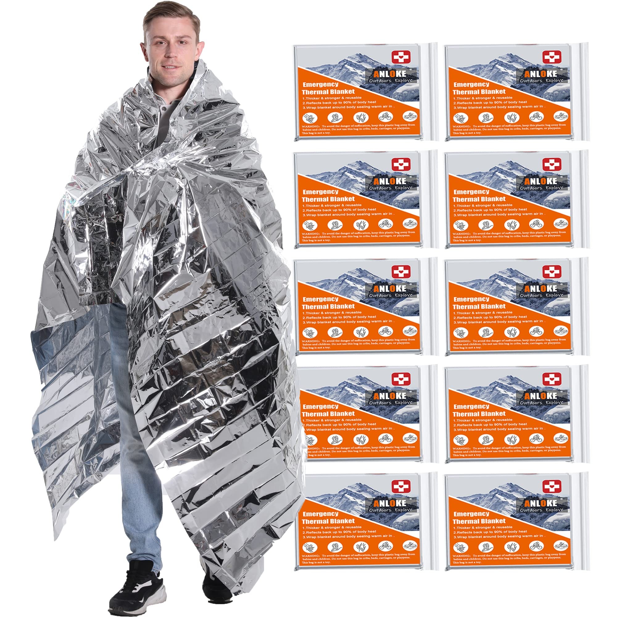 Emergency Blanket Mylar Thermal Space Survival Gear