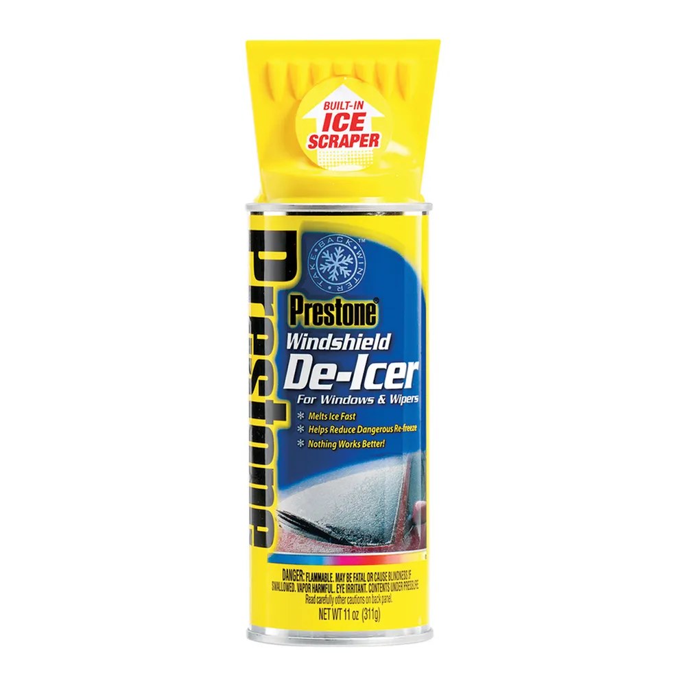 Prestone Windshield De-Icer Spray with Scraper