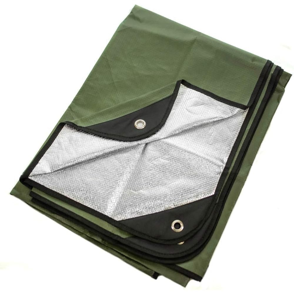 Arcturus Insulated Tarp, Reusable Heavy Duty Thermal Survival Blanket 60x82in