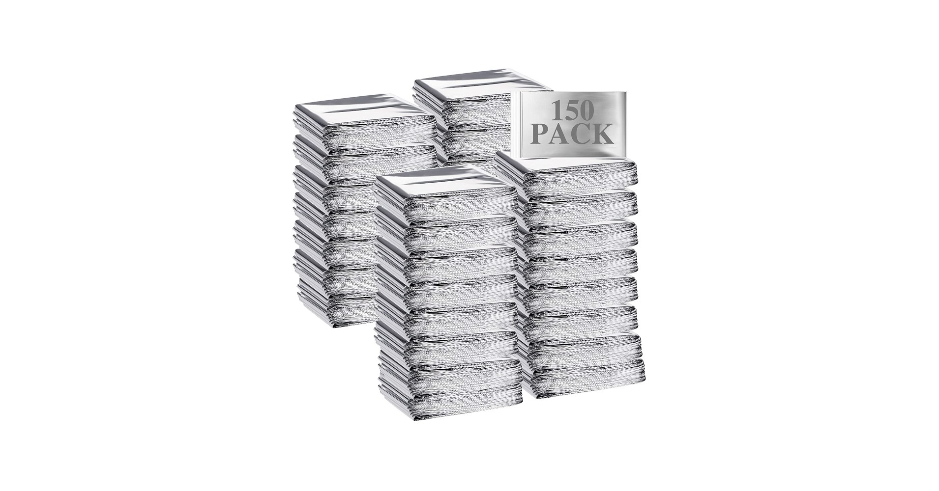 Macarrie Emergency Blanket Bulk, 150 Pieces