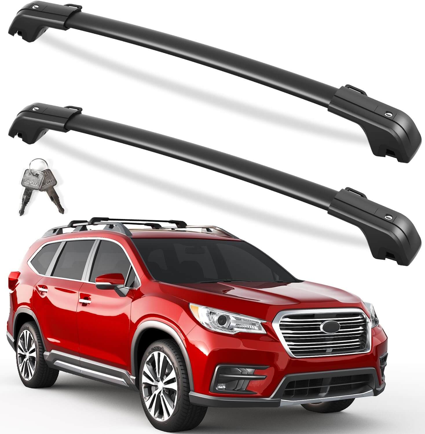 KINGGERI Lockable Roof Rack Cross Bars