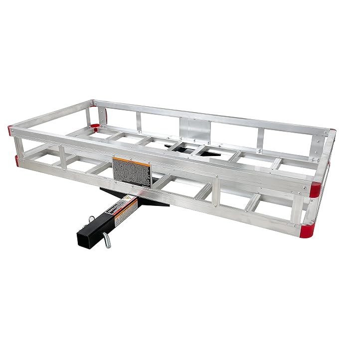 MaxxHaul 70108 Aluminum Cargo Carrier with High Side Rails, 49" x 22.5"