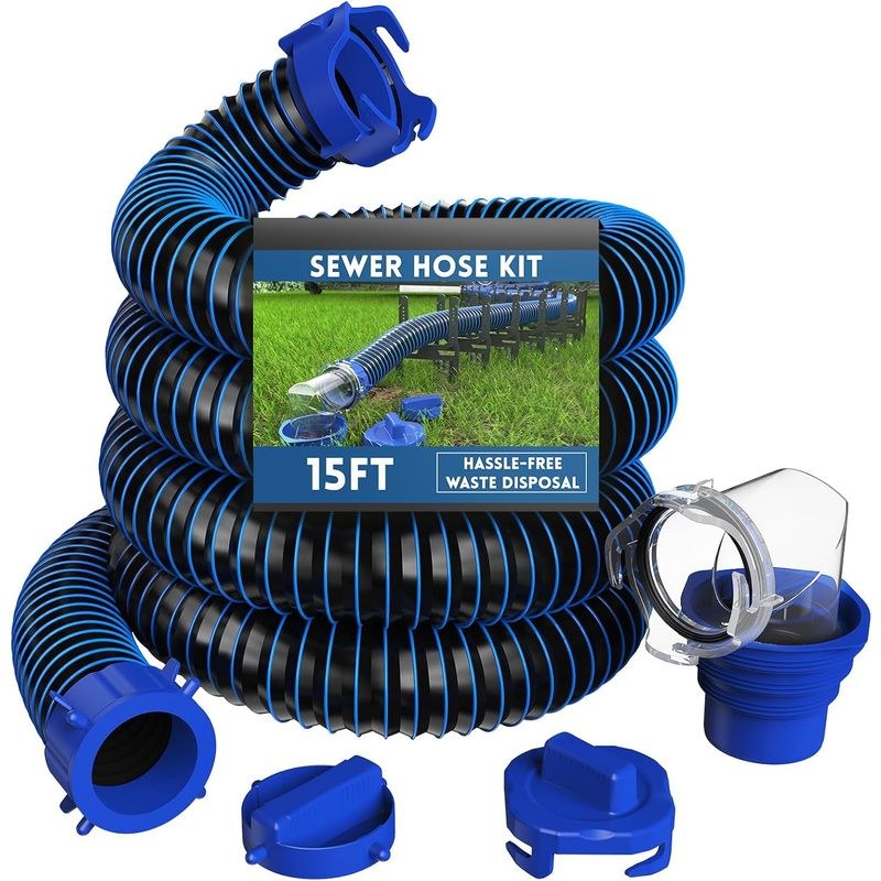 Amazon Basics 15-Ft RV Sewer Hose Kit