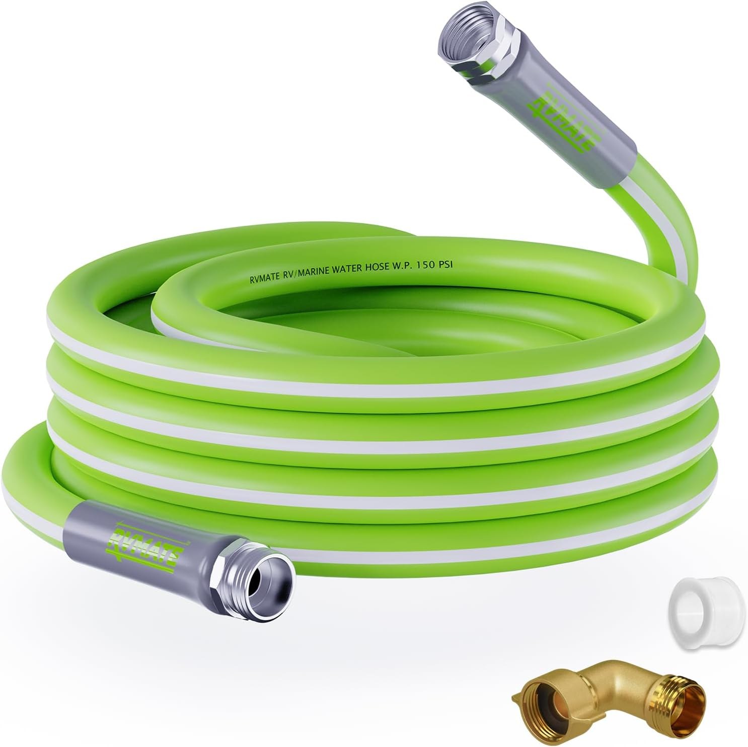 RVMATE RV Water Hose 25FT, 5/8" Drinking Water Hose, Lead-free