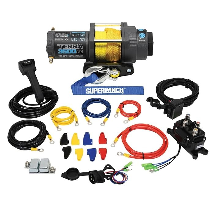 Superwinch Terra 35SR ATV Winch, 3,500 lb, Synthetic Rope