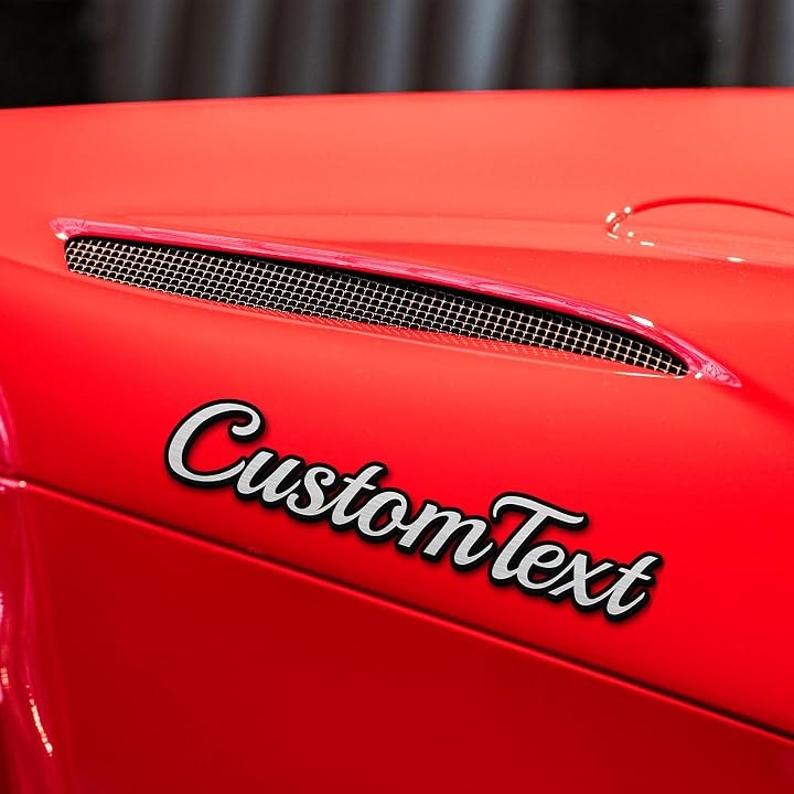 DIZZY Custom Car Emblem Gift for Car Lovers, Personalized Vehicle Badge, Adventure