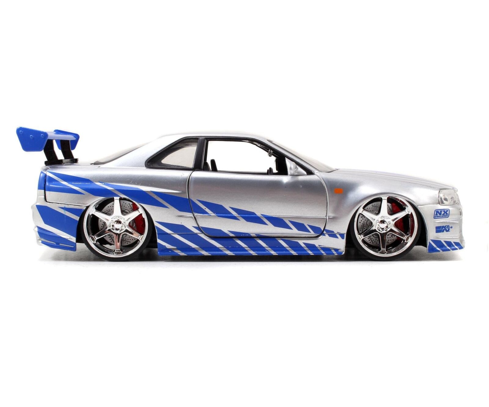 Jada Toys Fast & Furious Brian's 2002 Nissan Skyline R34 Die-cast Car, 1:24 Scale