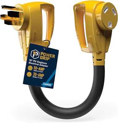 Camco PowerGrip Dogbone RV Power Adapters
