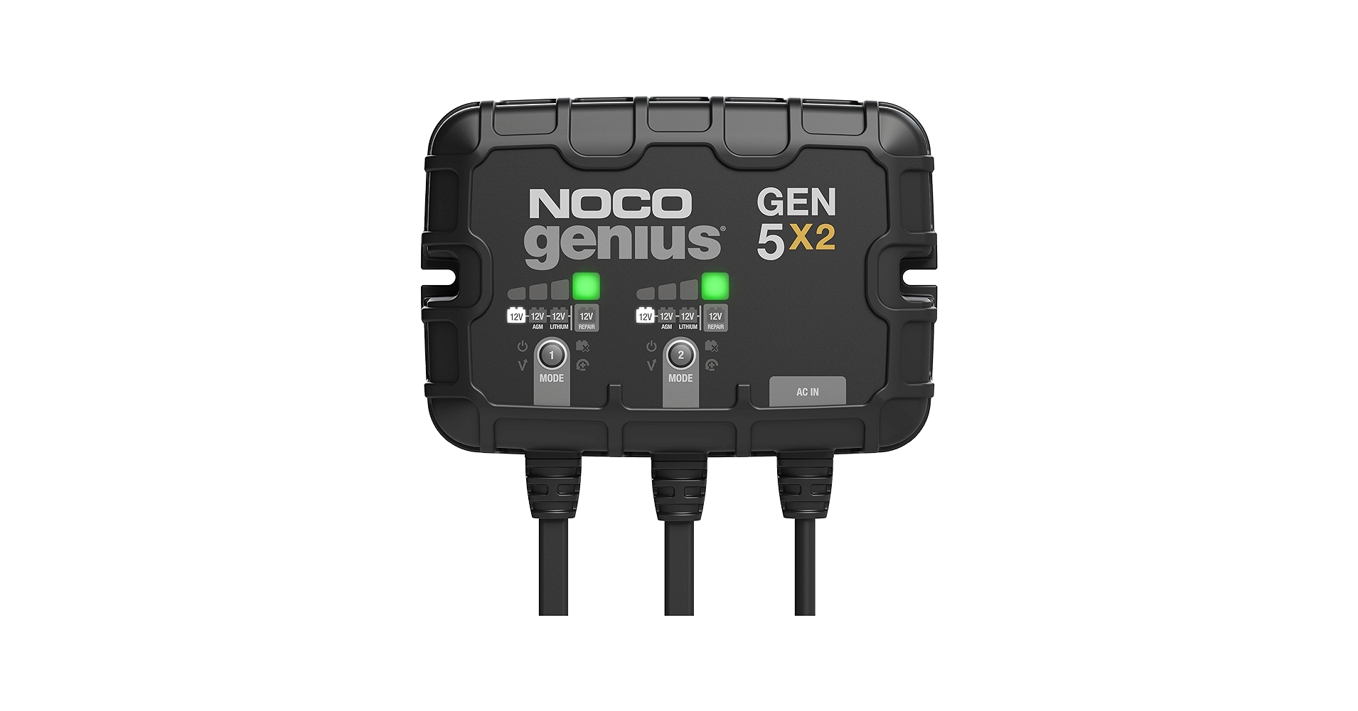 NOCO Genius GEN5X2 2-Bank Onboard Marine Battery Charger
