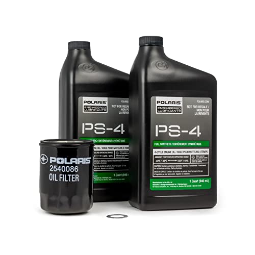 Polaris PS-4 Oil Change Kit — 5W-50 Full Synthetic (2202166)