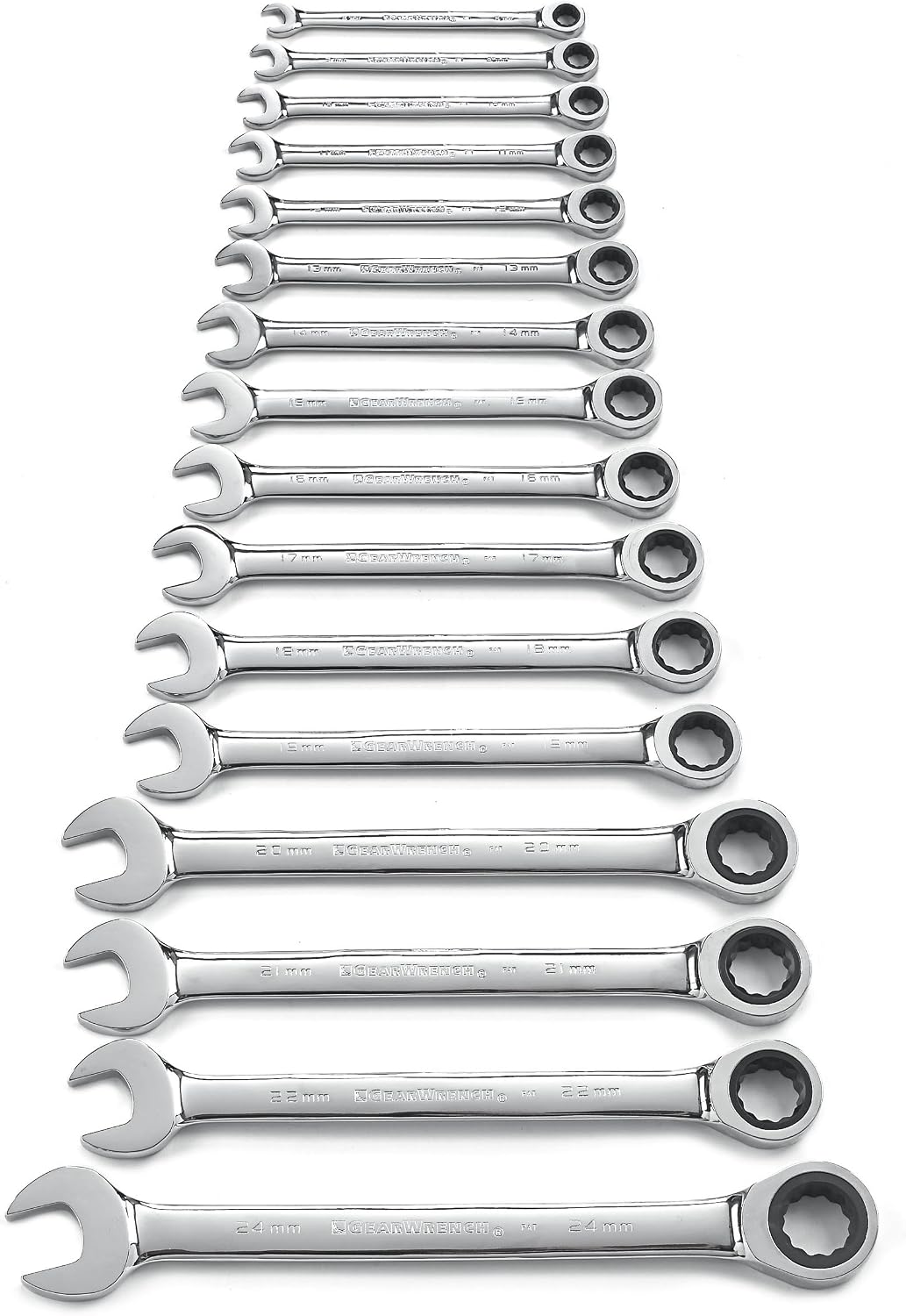 GEARWRENCH 20 Pc Ratcheting Combination Wrench Set (35720A-02)