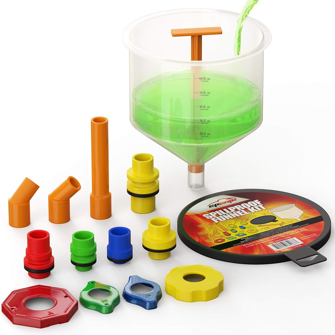 EPAuto Spill-Proof Coolant Funnel Kit