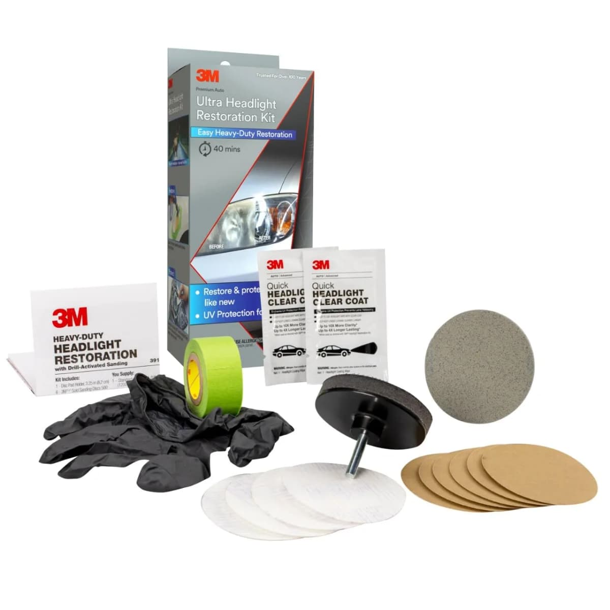 3M Headlight Lens Restoration System, 39008