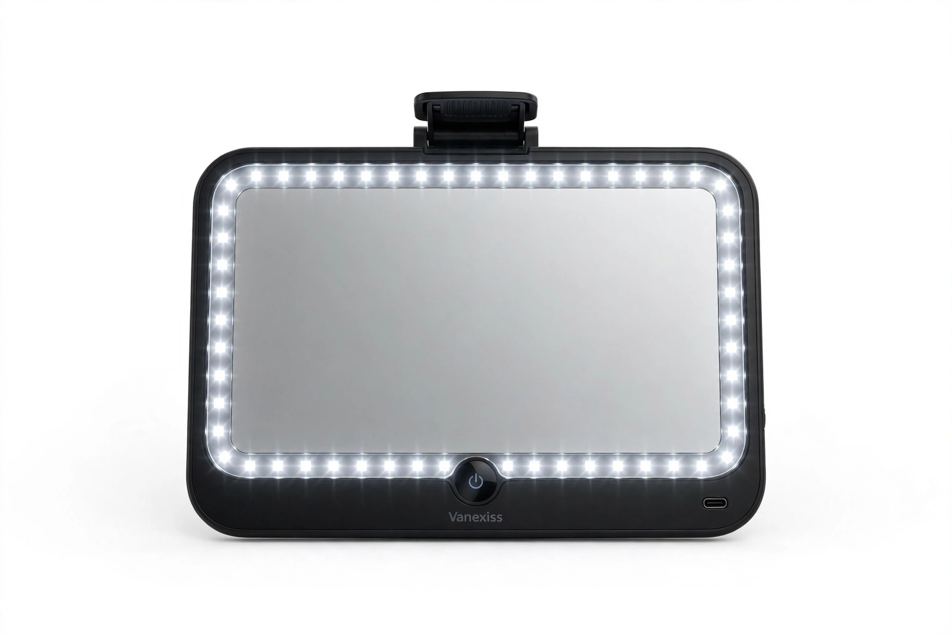 Vanexiss Car Sun Visor Vanity Mirror — 80 LED, Rechargeable