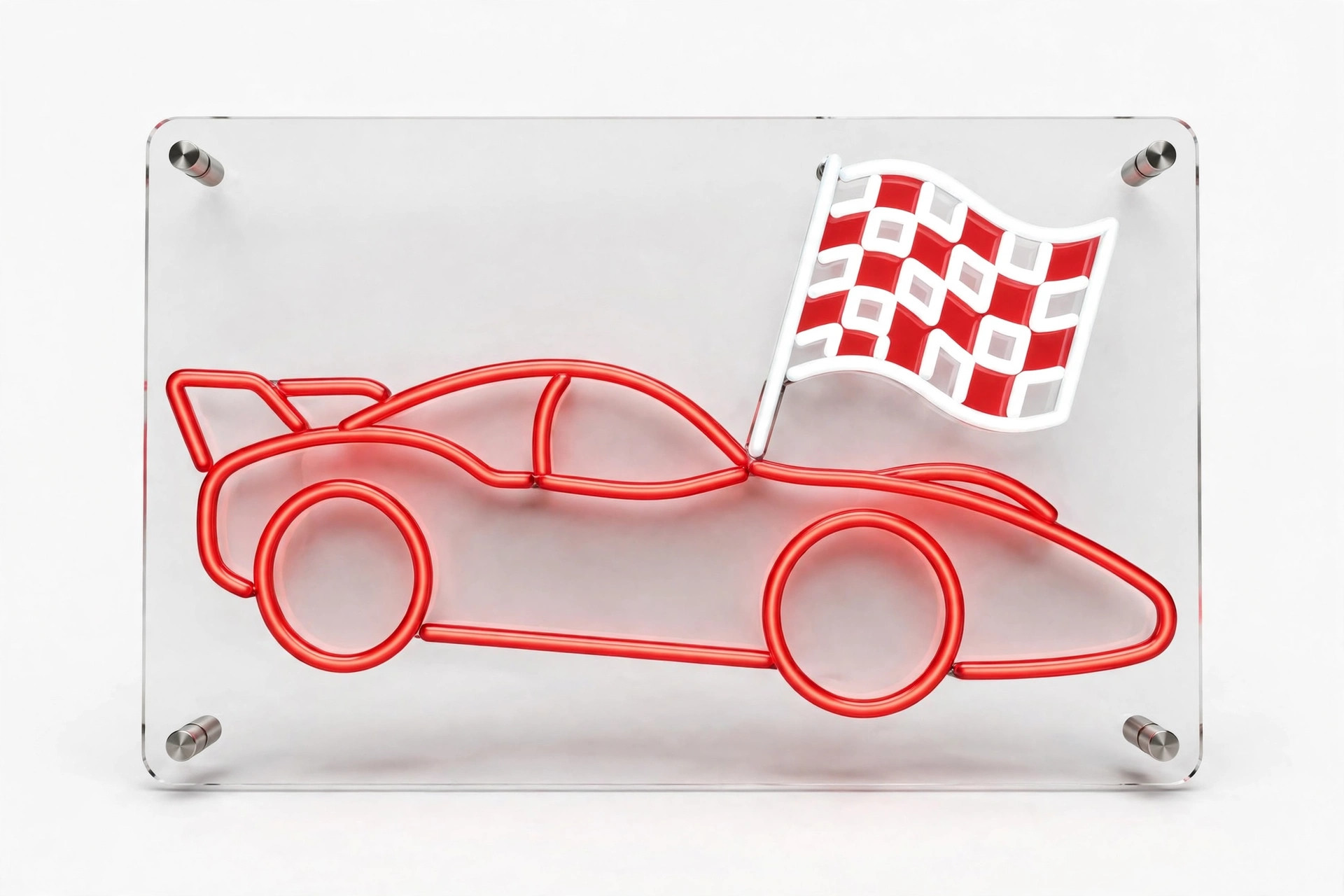 LED Racing Neon Sign — Garage & Room Decor