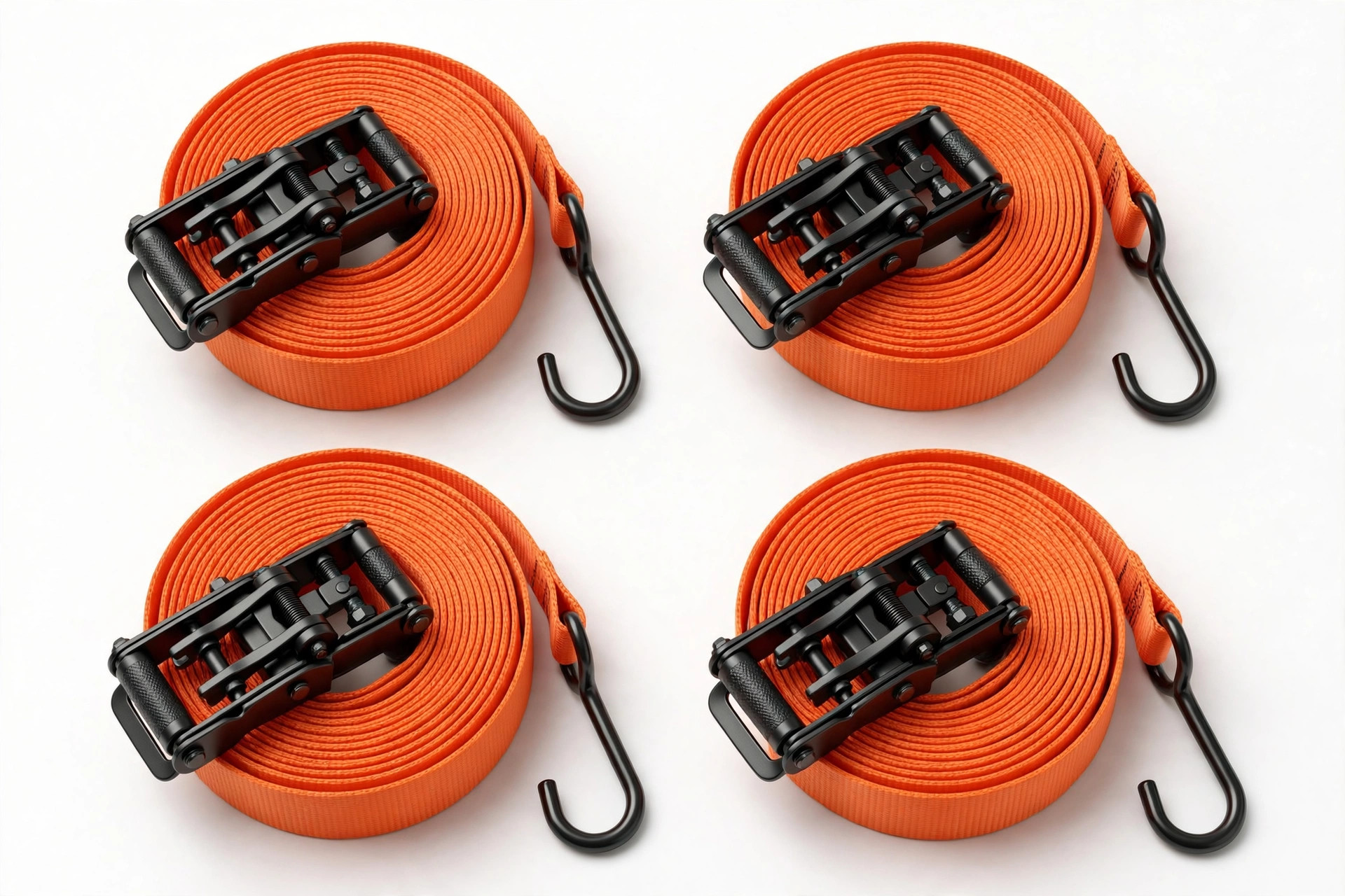 AUGO Ratchet Tie Down Straps — 4-Pack