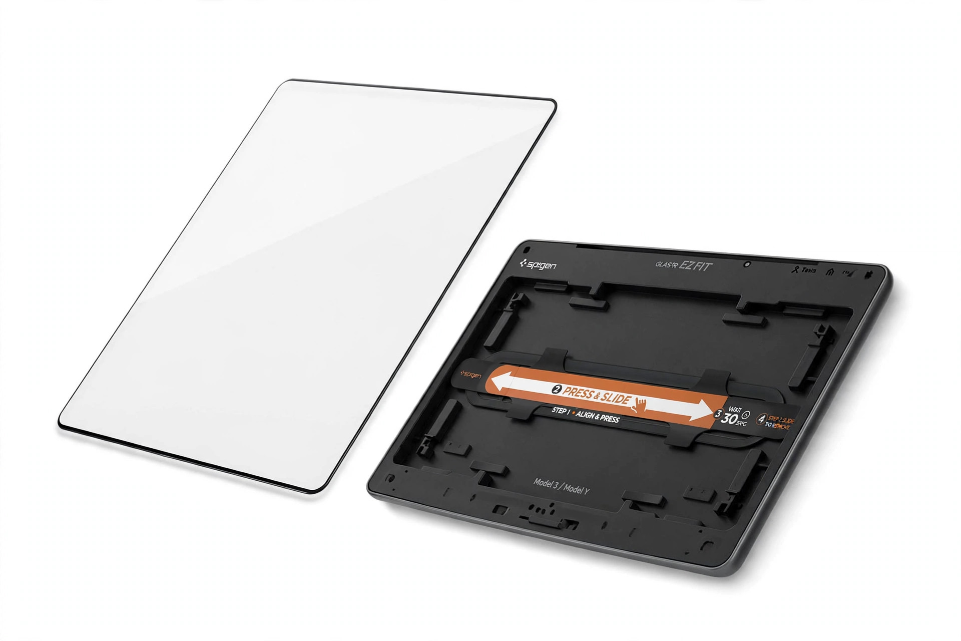Spigen Glas.tR EZ FIT Screen Protector for Tesla Model 3 / Y