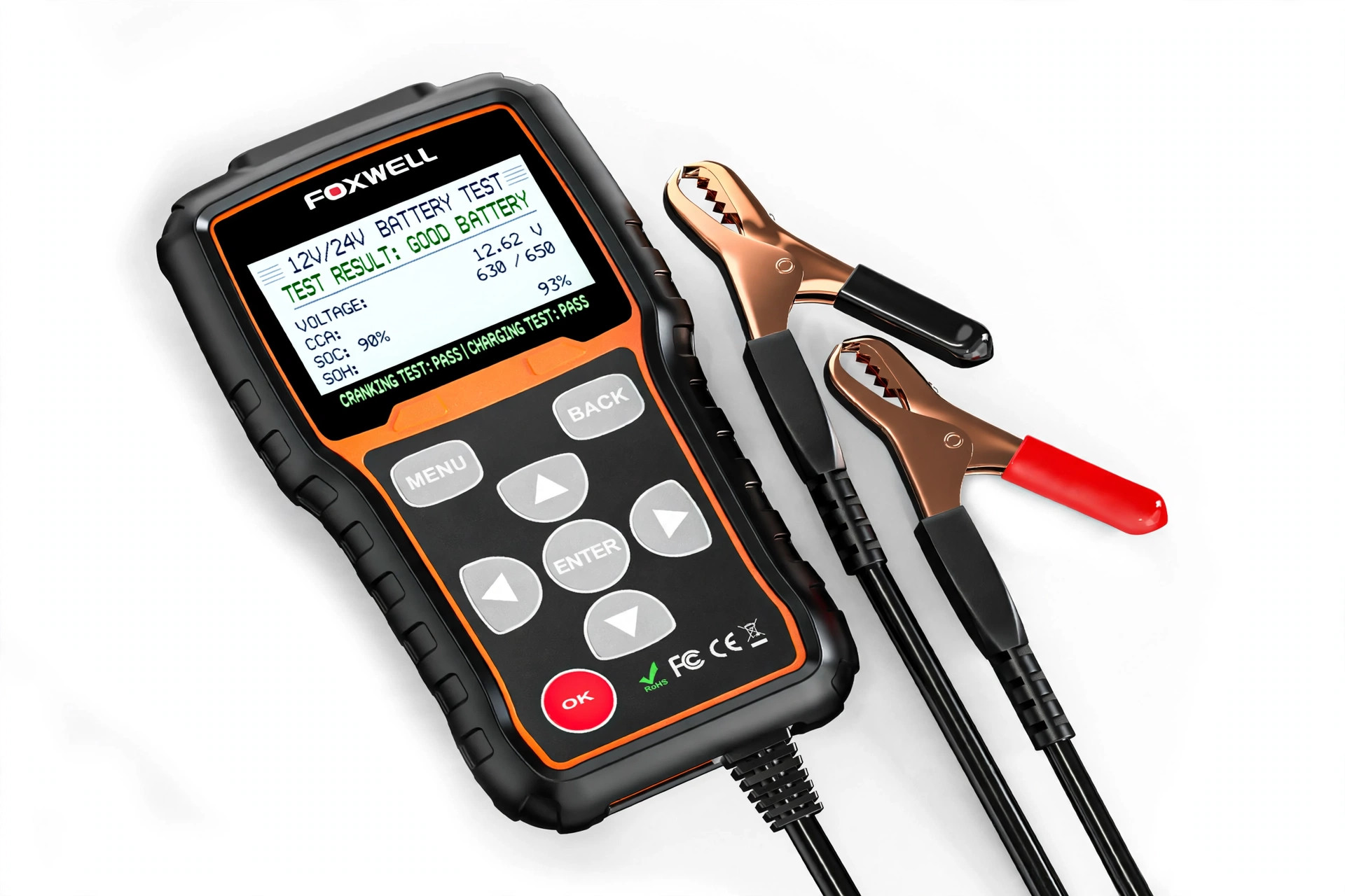 FOXWELL BT705 Car Battery Tester — 12V / 24V