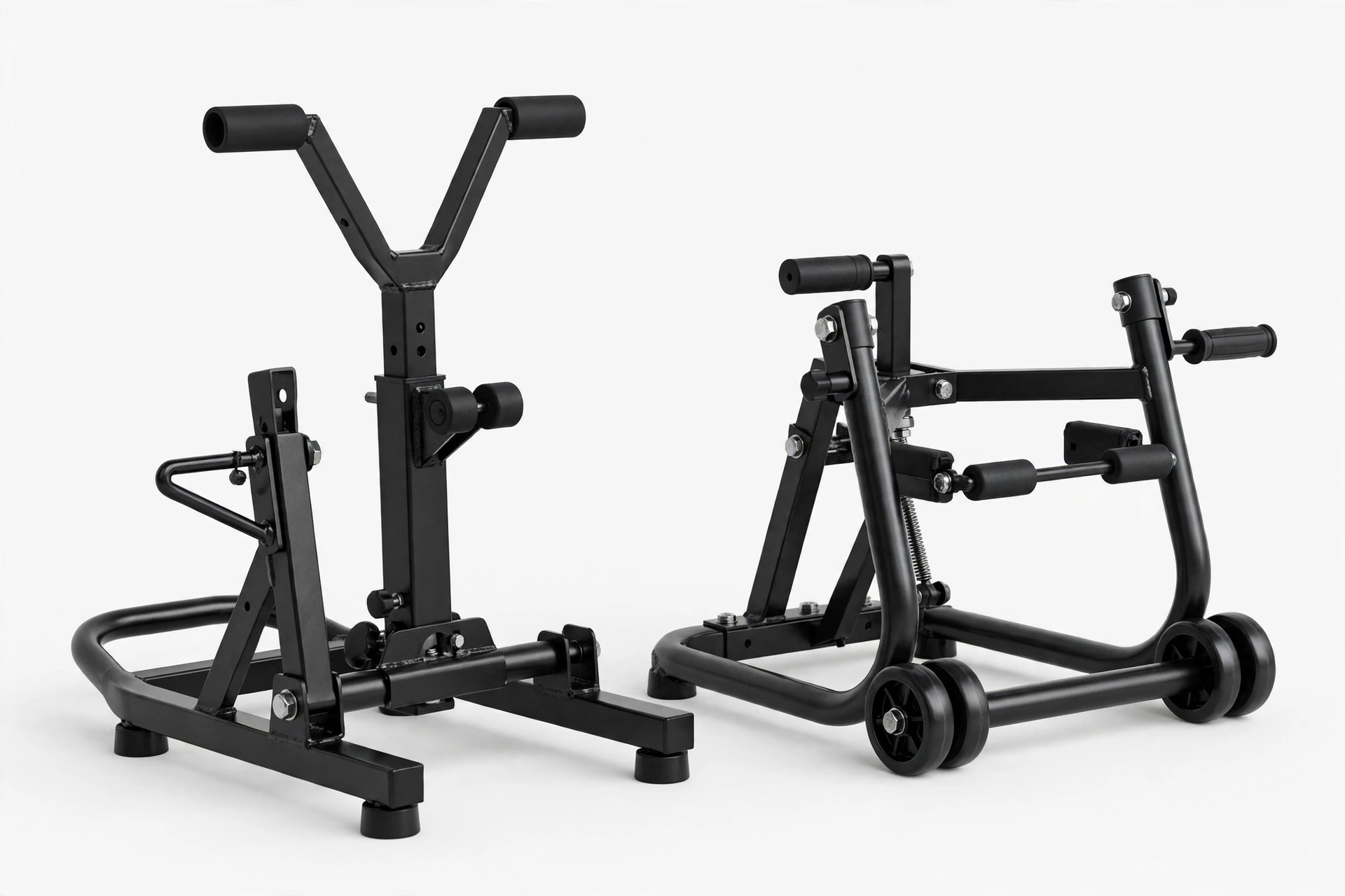 Venom Motorcycle Paddock Stand Set — Front & Rear