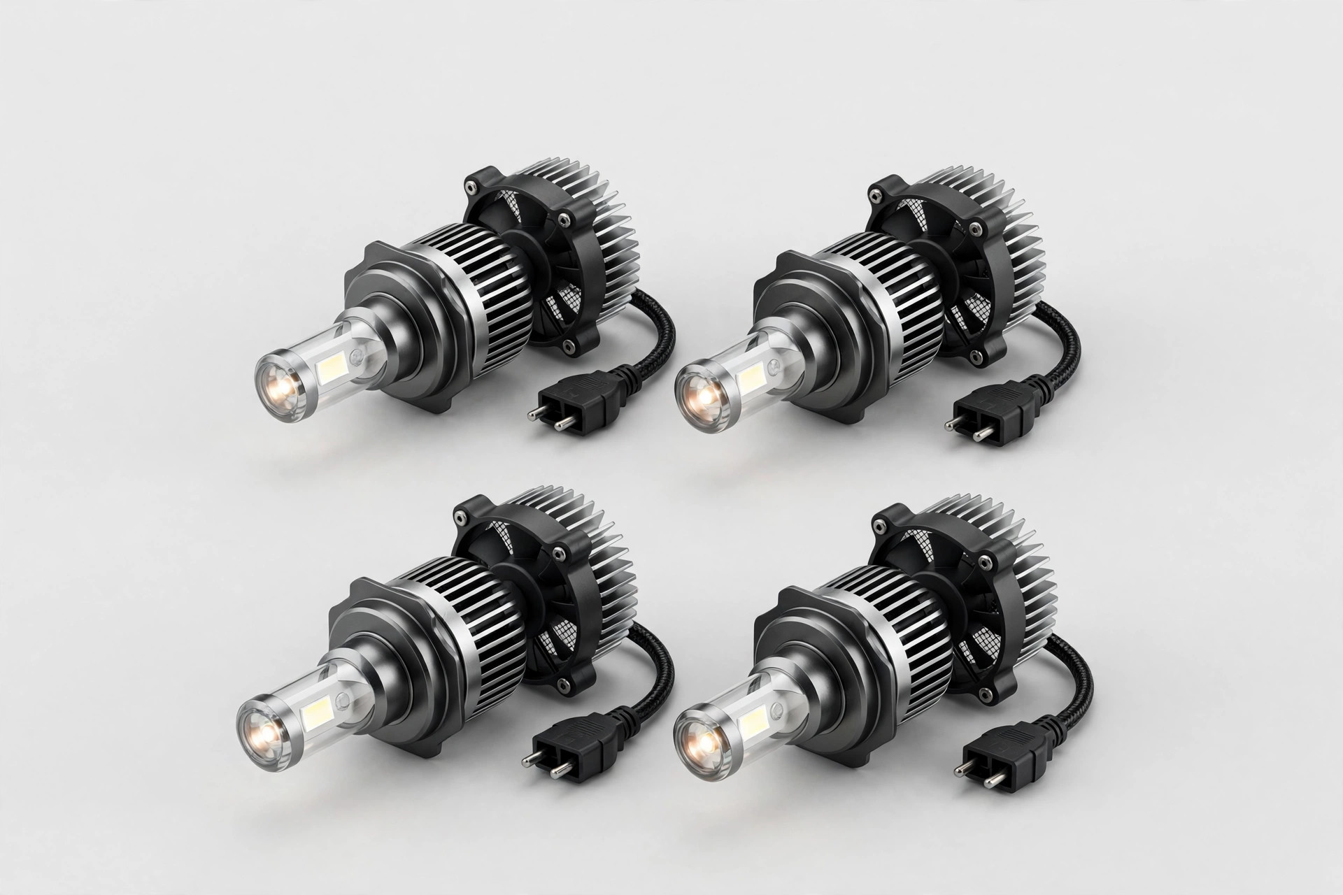 Torchbeam T2 H11/H8/H9 9005/HB3 LED Bulbs Combo — 6500K, Pack of 4